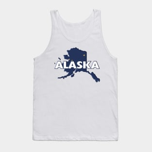 Alaska Colored State Print Tank Top